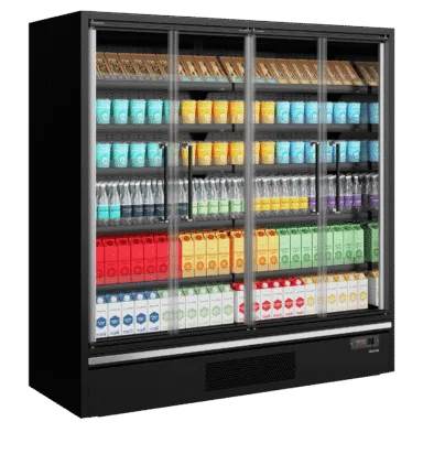 Galaxy+ GP20FGD Black Multideck With Doors