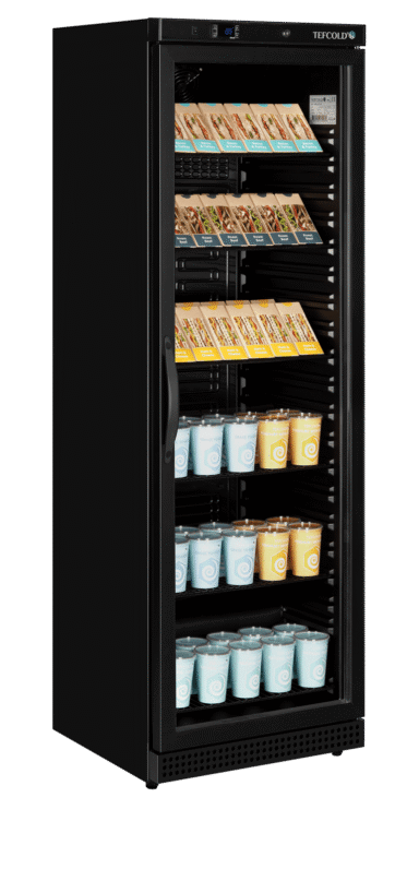 UR400G BLACK Glass Door Merchandiser