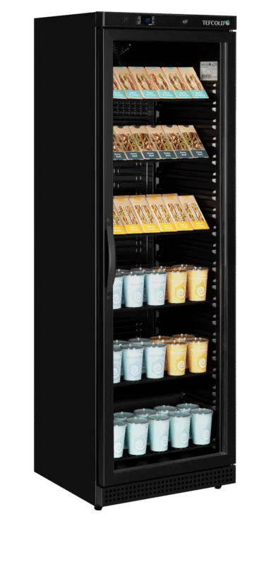 UR400G BLACK Glass Door Merchandiser