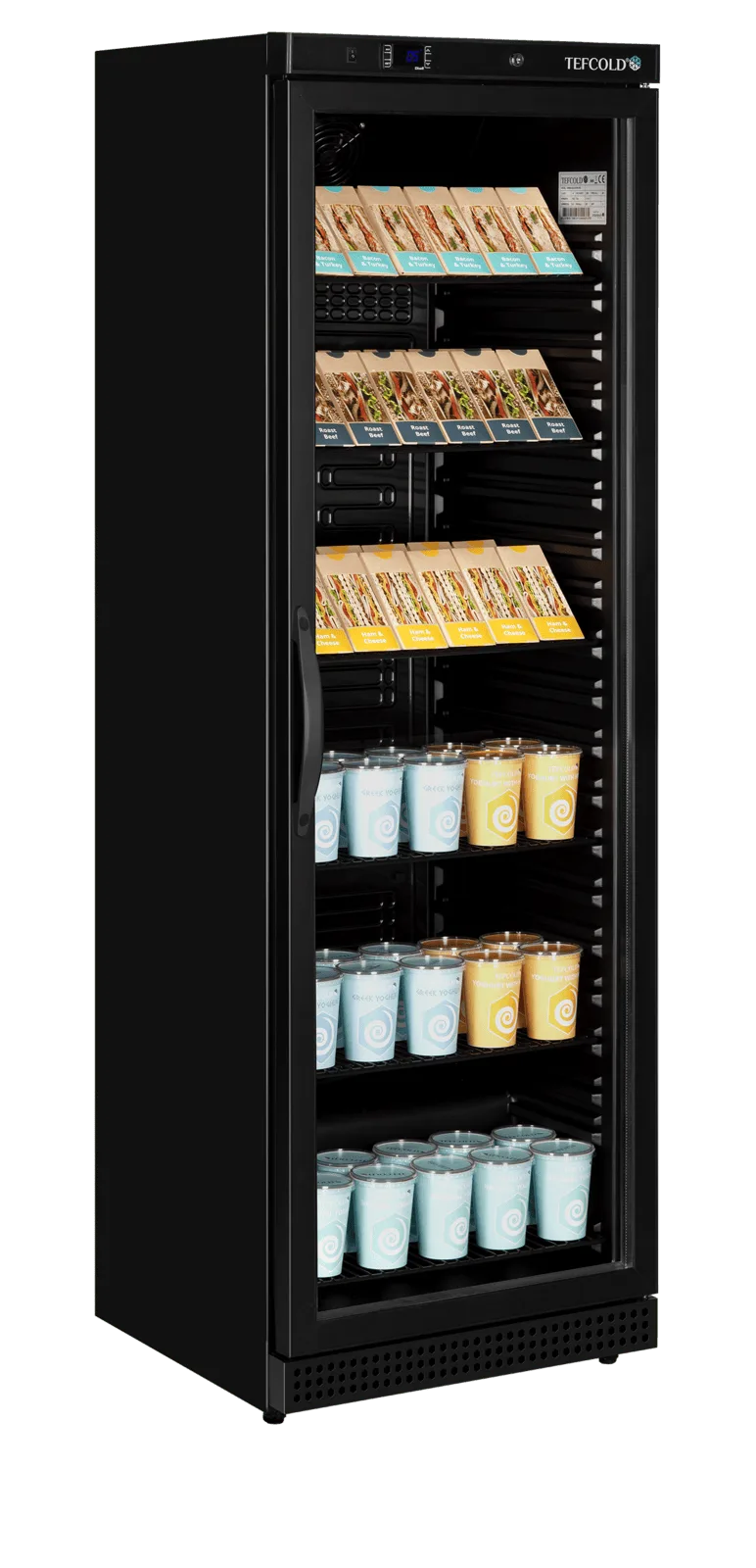 UR400G BLACK Glass Door
