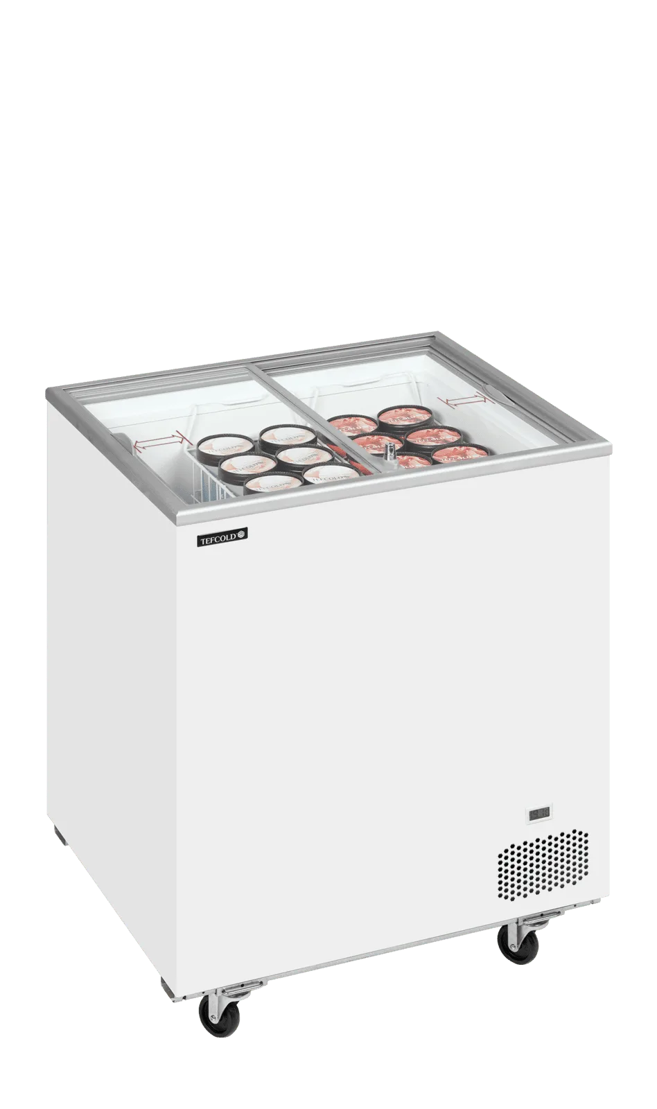 IC201SC Sliding Flat Glass Lid Chest Freezer - Image 2