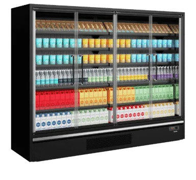 Galaxy+ GP26FGD Black Multideck With Doors