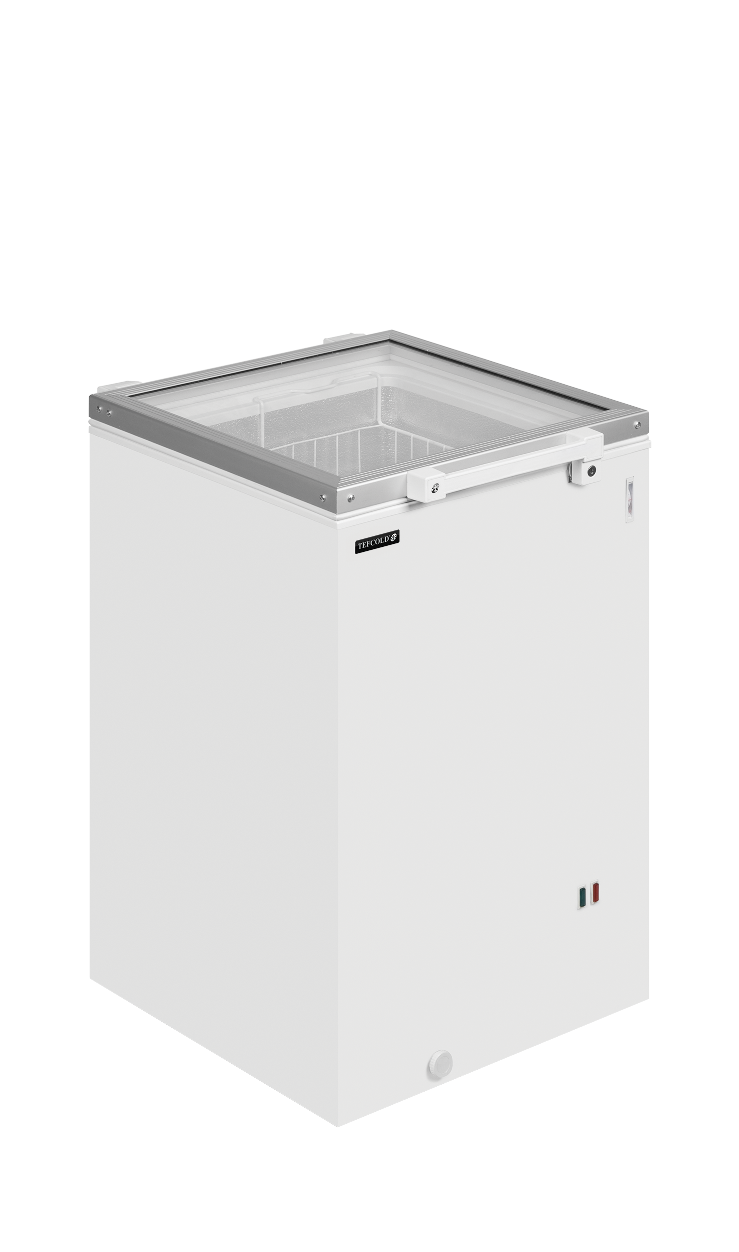 ST160 Hinged Glass Lid Chest Freezer