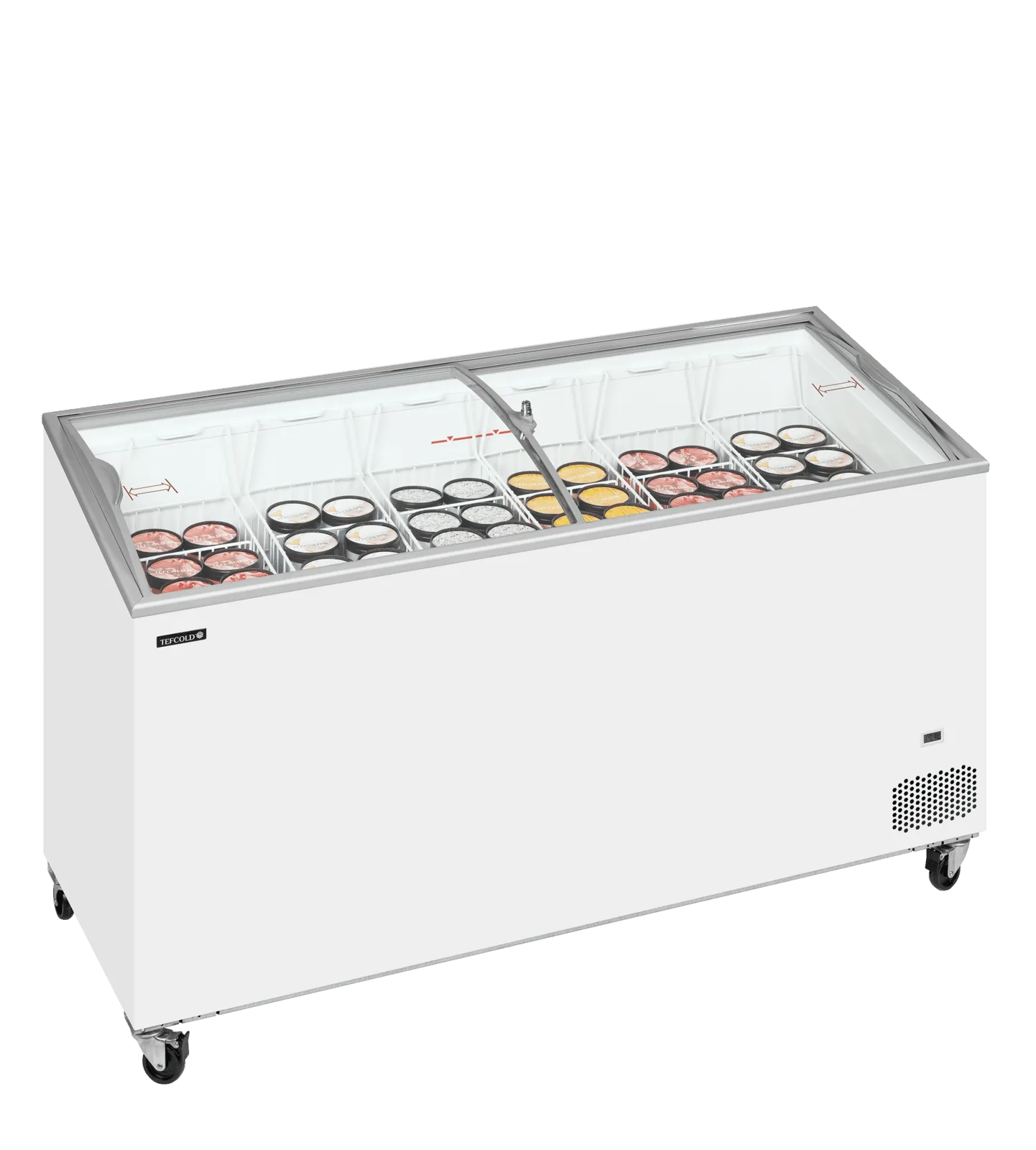 IC501SCEB Sliding Curved Glass Lid Chest Freezer - Image 2