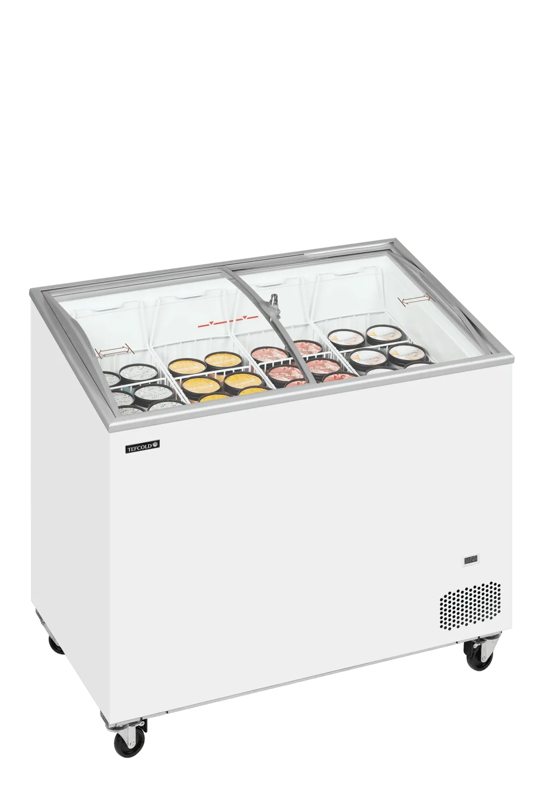 IC301SCEB Sliding Curved Glass Lid Chest Freezer - Image 2
