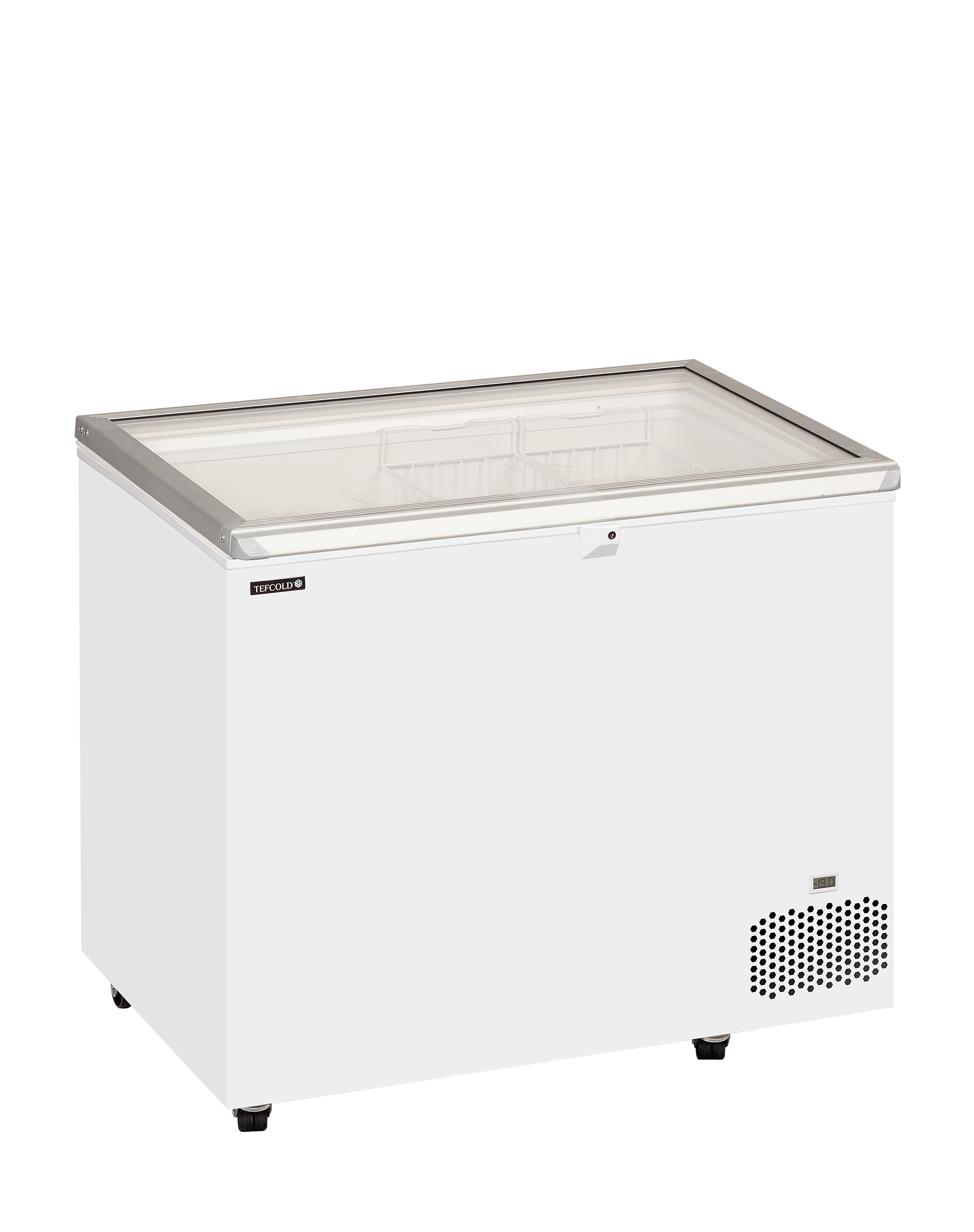 ST300 Hinged Glass Lid Chest Freezer