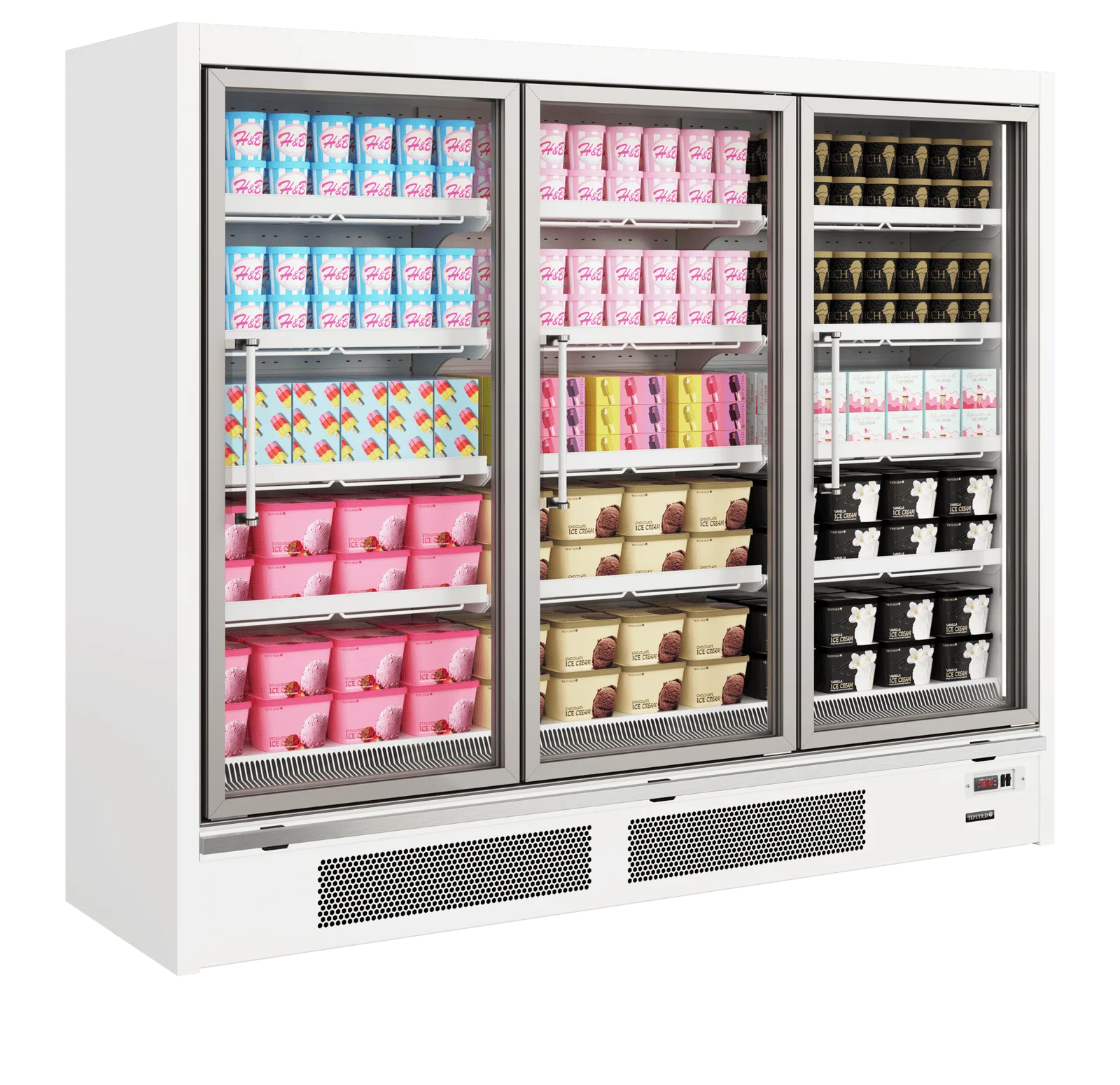 Galaxy+ GPF3D White Glass Door Freezer - Image 2