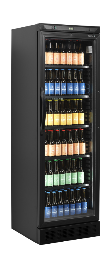 CEV425 BLACK Glass Door Merchandiser