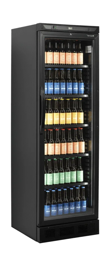 CEV425 BLACK Glass Door Merchandiser