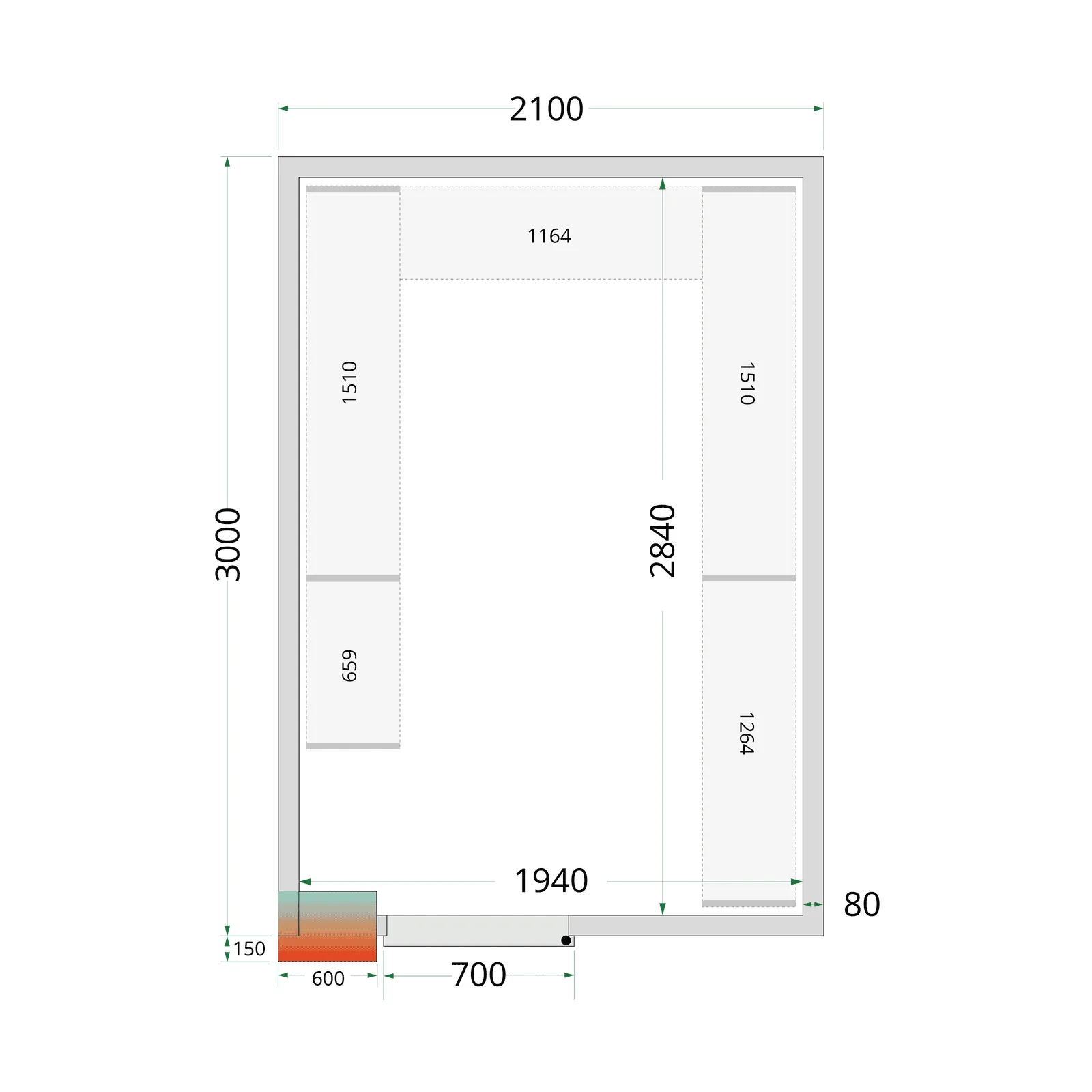 CRPF2130 Shelf Kit