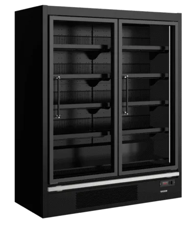 Galaxy+ GPF2D Black Glass Door Freezer