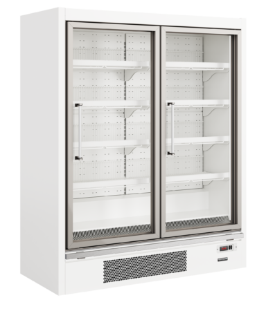 Galaxy+ GPF2D White Glass Door Freezer