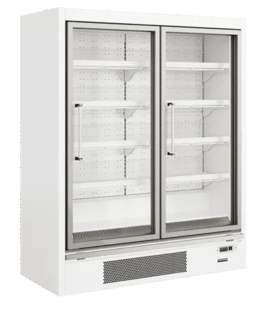 Galaxy+ GPF2D White Glass Door Freezer