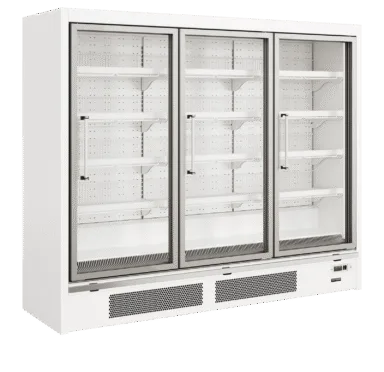 Galaxy+ GPF3D White Glass Door Freezer