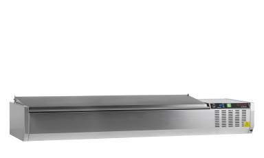 GVC33-180 S/S Gastronorm Topping Shelf  With Lid