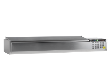 GVC33-200 S/S Gastronorm Topping Shelf  With Lid