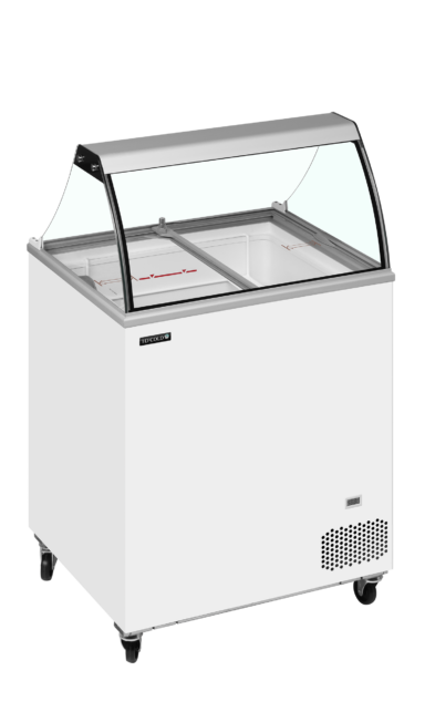 IC201SC + CANOPY  Scoop Ice Cream Display w/Basket