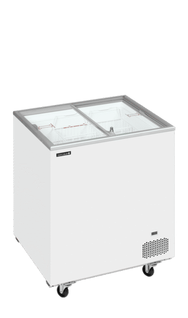 IC201SC Sliding Flat Glass Lid Chest Freezer