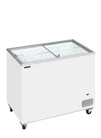 IC301SC Sliding Flat Glass Lid Chest Freezer