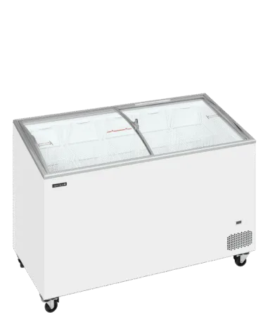 IC401SCEB Sliding Curved Glass Lid Chest Freezer