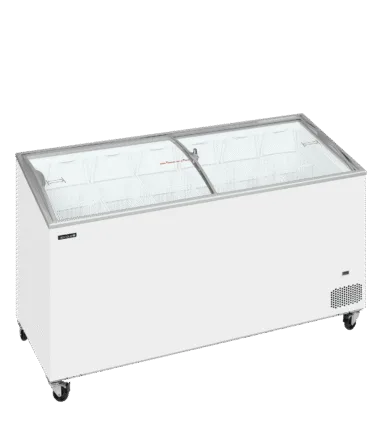 IC501SCEB Sliding Curved Glass Lid Chest Freezer