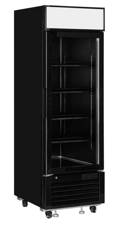 LGF2500 Black Glass Door Display Freezer