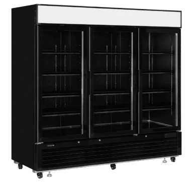 LGF7500 Black Glass Door Display Freezer