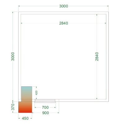 Shelf Rack System Kit CRPF3030