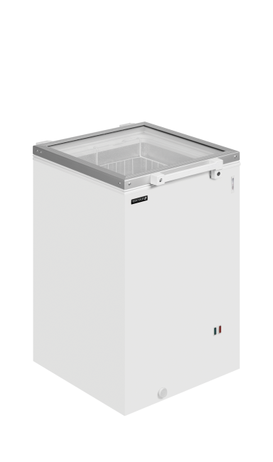ST160 Hinged Glass Lid Chest Freezer