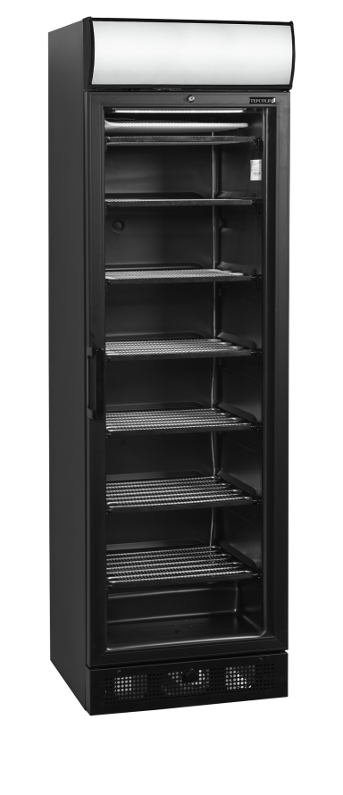 UFSC371GCP Black Glass Door Freezer