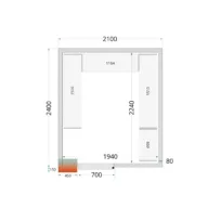 Shelf Rack System Kit CRPF2124