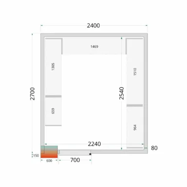 Shelf Rack System Kit CRPF2427