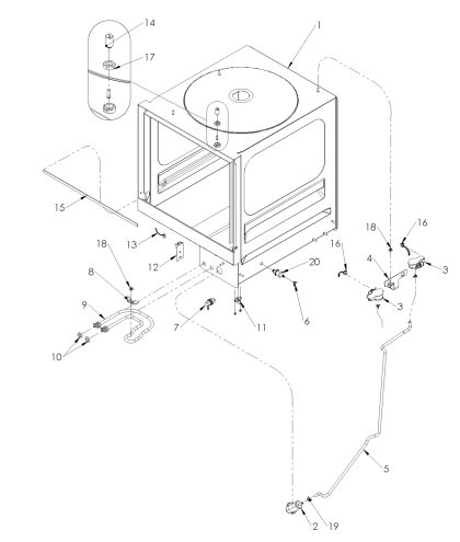 Classeq Cabinet Assembly - C400WS (90001657-C) Drawing image