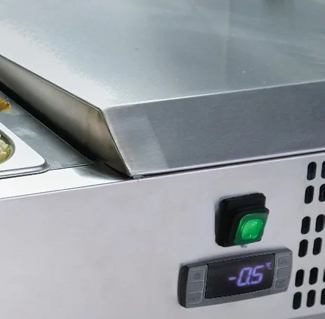 Prodis EC-T12G, 1200mm 4 x 1/3GN Topping Unit With Curved Glass Top - Image 2