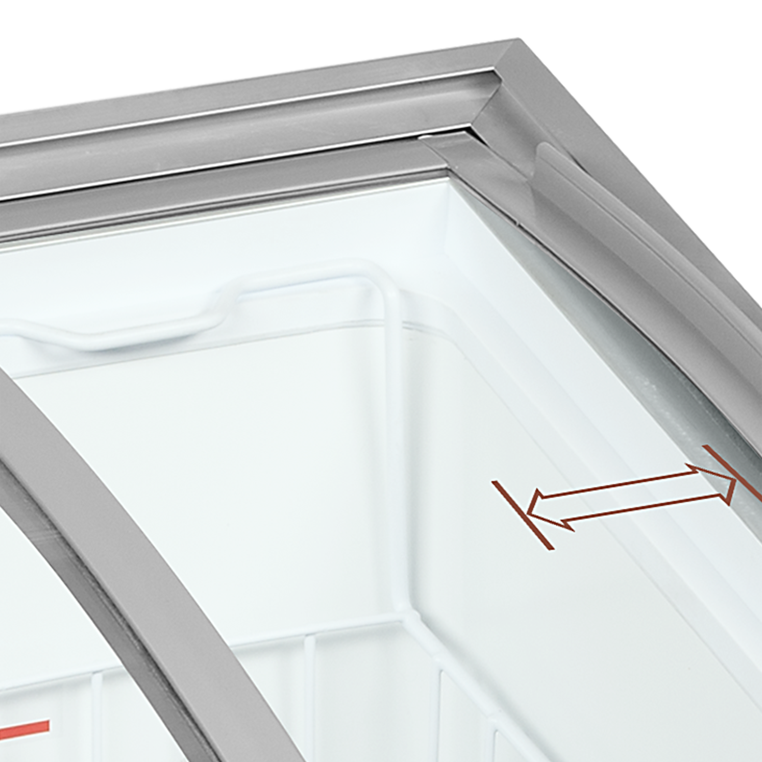 IC102SCEB Sliding Curved Glass Lid Chest Freezer - Image 3