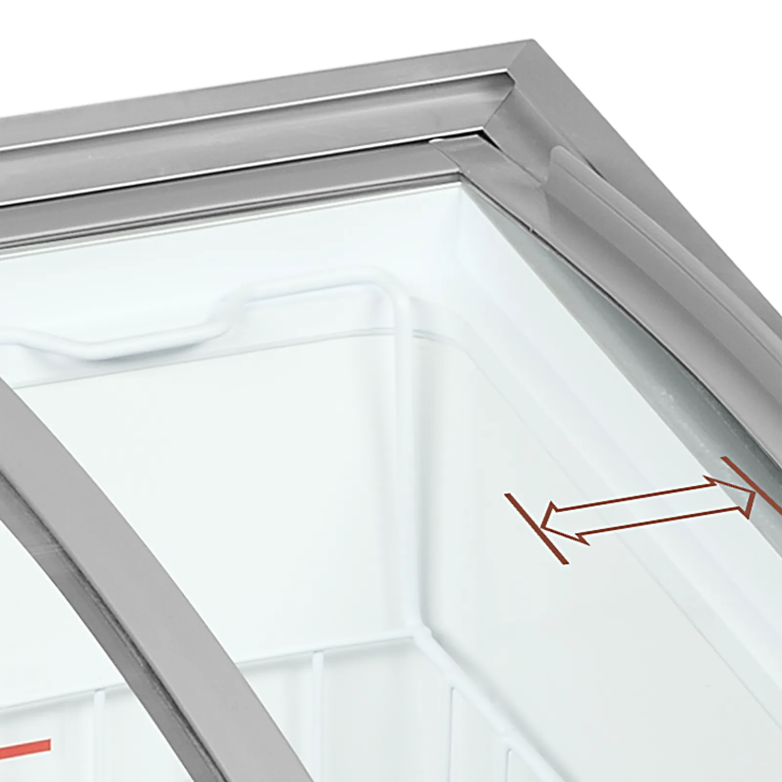IC102SCEB Sliding Curved Glass Lid Chest Freezer - Image 3