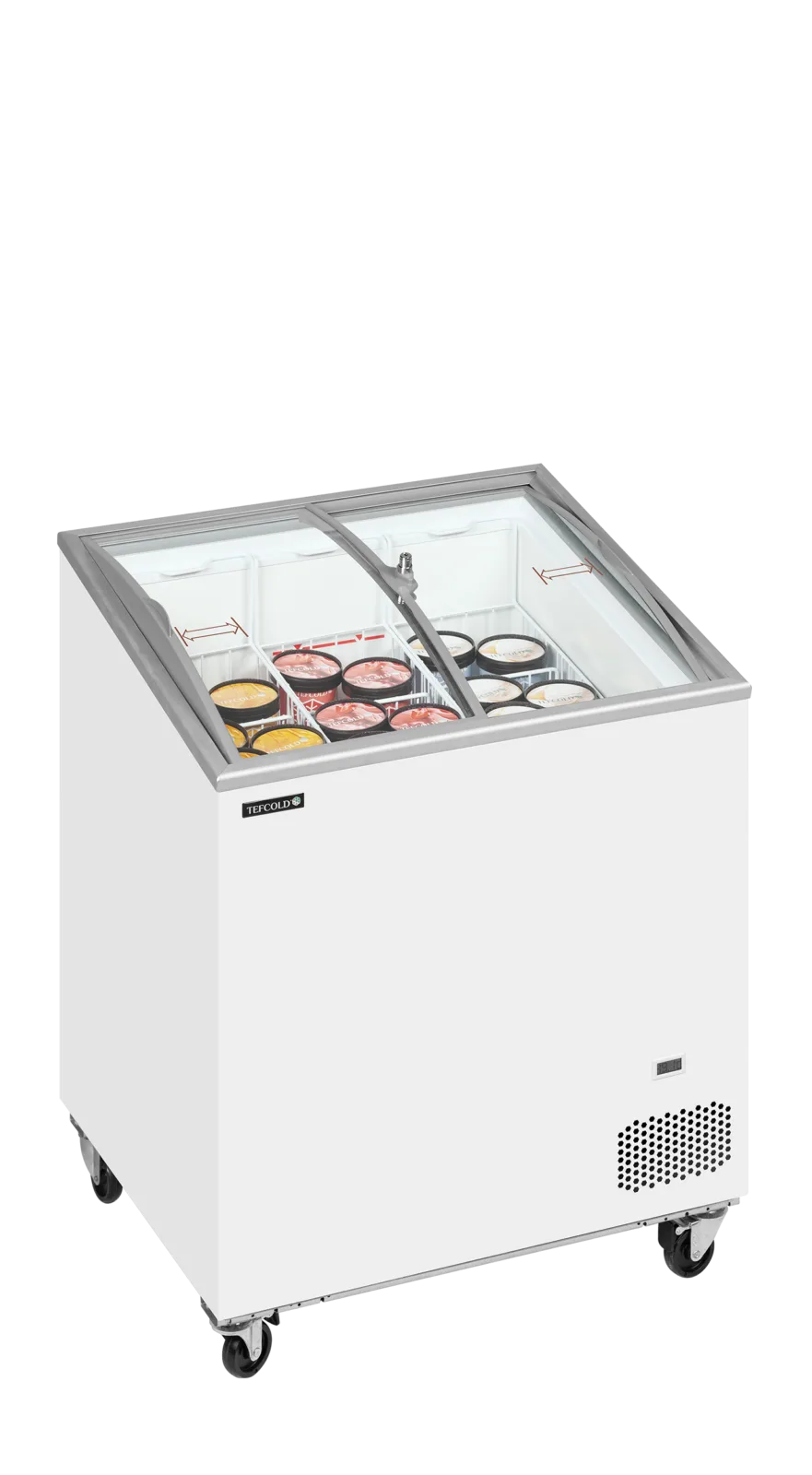 IC202SCEB Sliding Curved Glass Lid Chest Freezer - Image 2