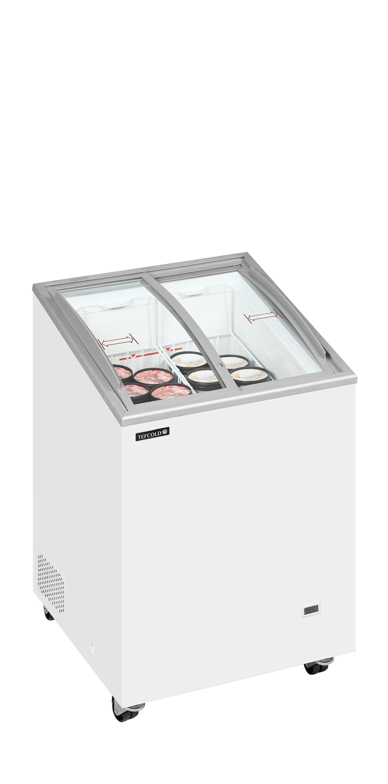 IC102SCEB Sliding Curved Glass Lid Chest Freezer - Image 2