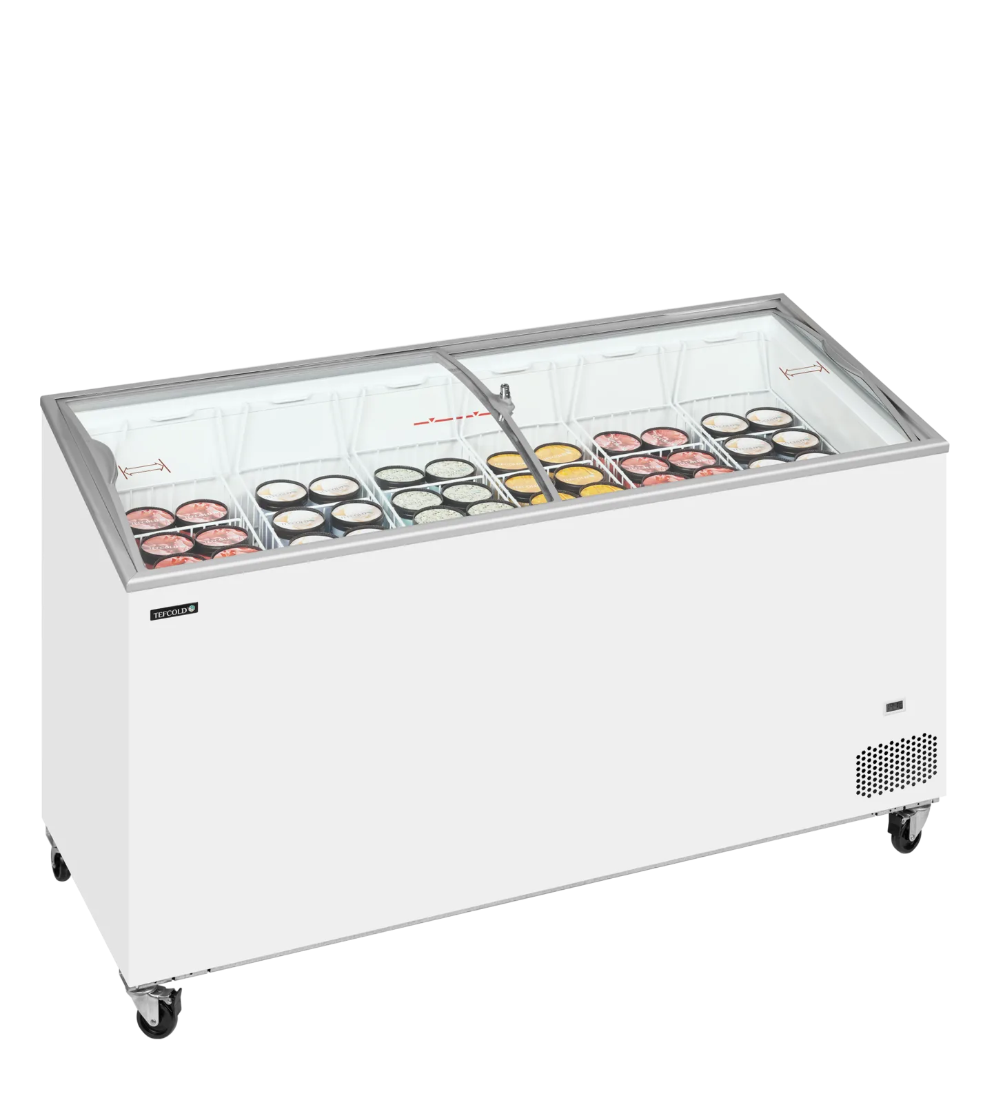 IC502SCEB Sliding Curved Glass Lid Chest Freezer - Image 2