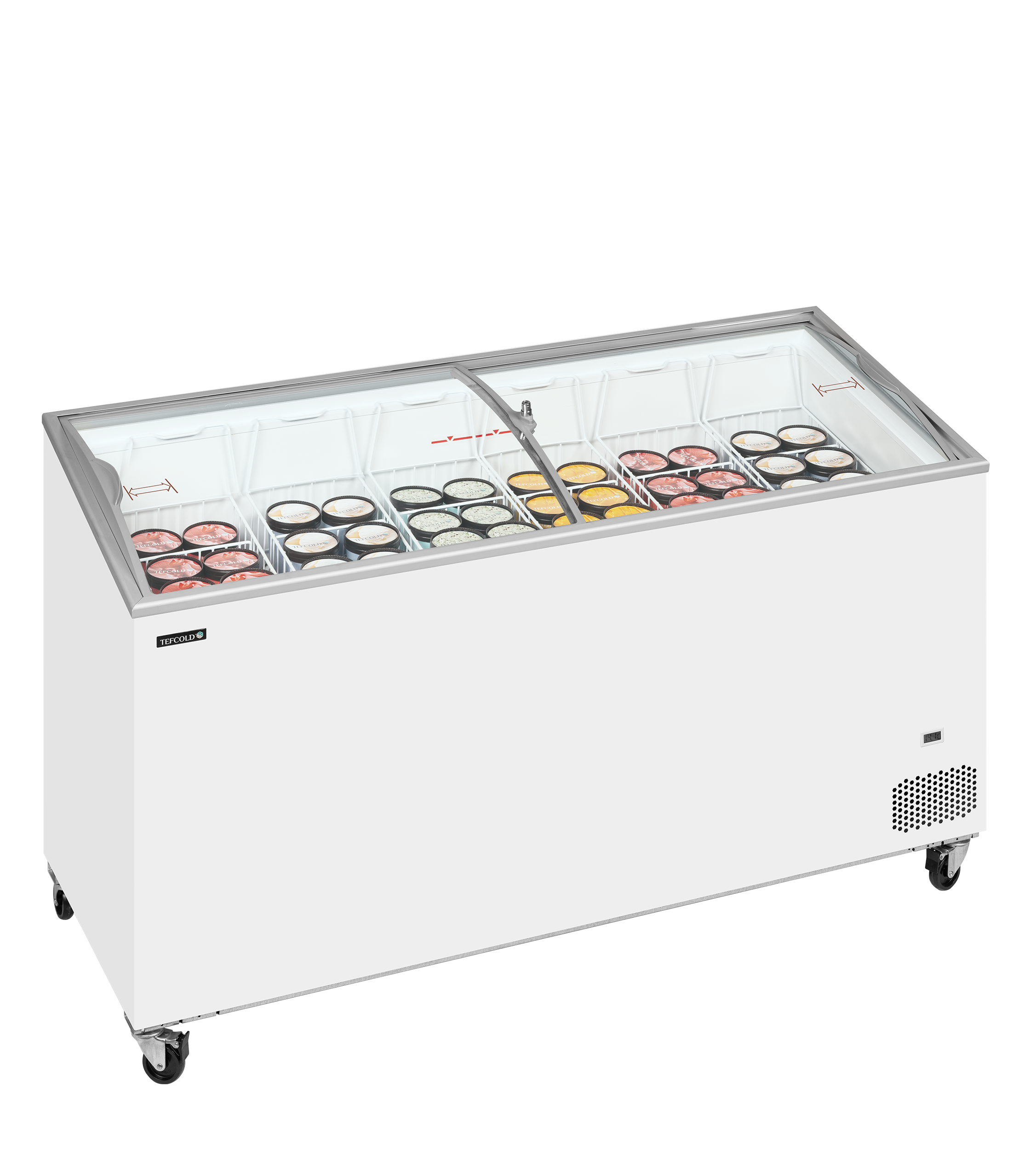 IC502SCEB Sliding Curved Glass Lid Chest Freezer - Image 2