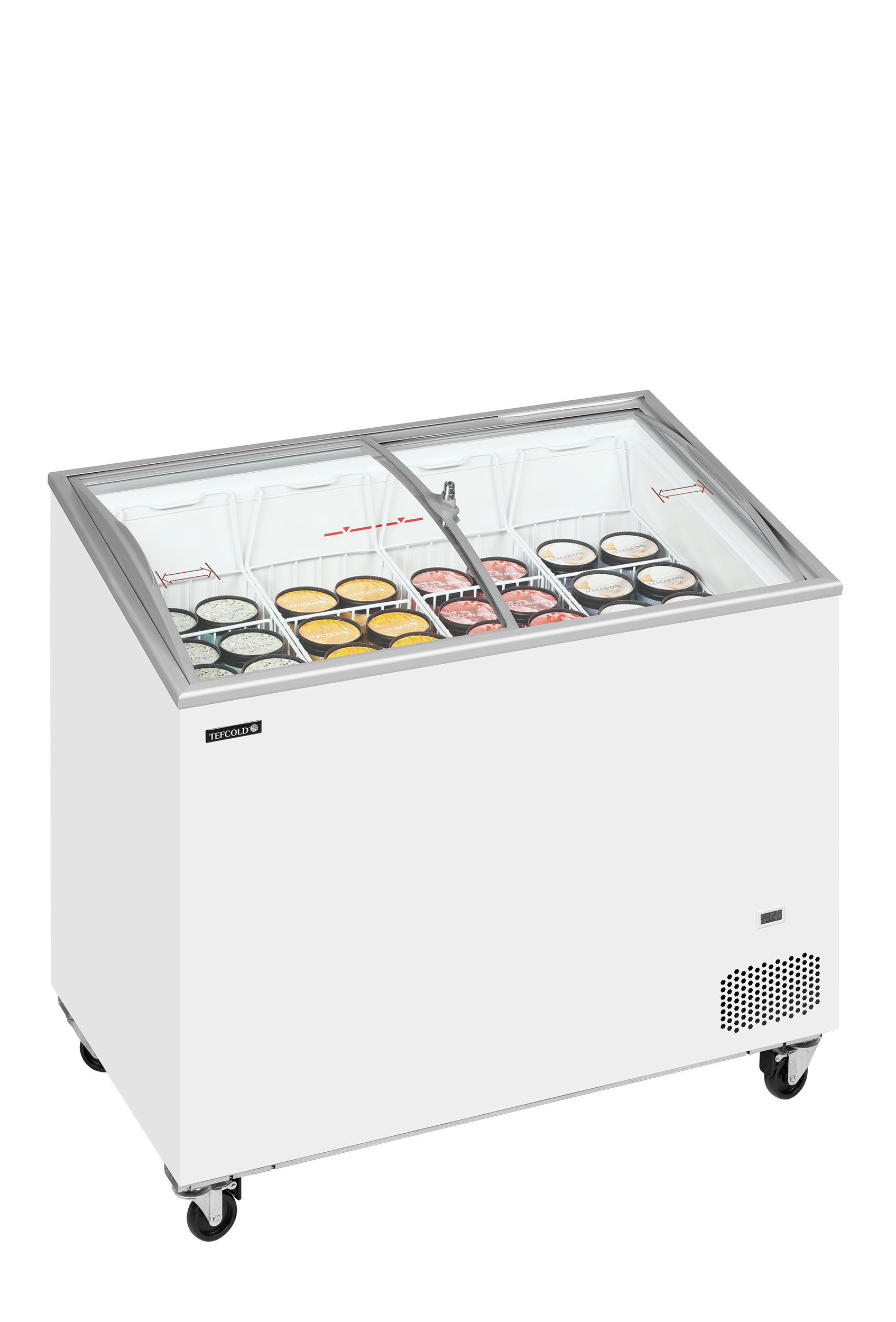 IC302SCEB Sliding Curved Glass Lid Chest Freezer - Image 2