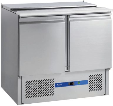 Prodis EC-2SS-LE Low Energy Fully Ventilated 2 Door Compact Counter, Flat Top