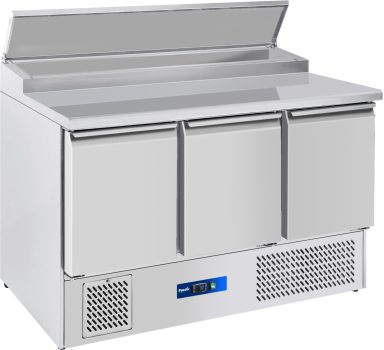 Prodis EC-3PREP-LE 3 Door Compact Prep Table, 8 x 1/6GN Topping Well