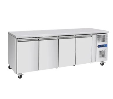 Prodis GRN-C4R Professional Four Door Stainless Steel Counter Fridge