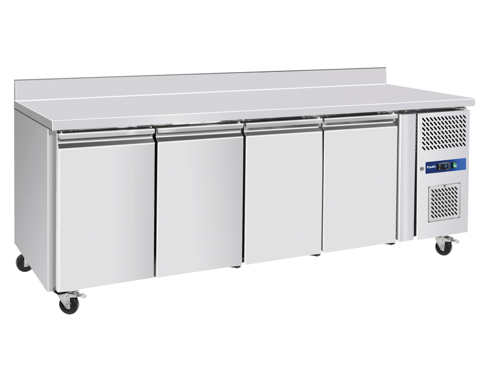 Prodis GRN-W4R Professional Four Door Stainless Steel Counter Fridge