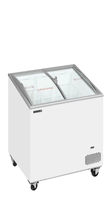 IC202SCEB Sliding Curved Glass Lid Chest Freezer