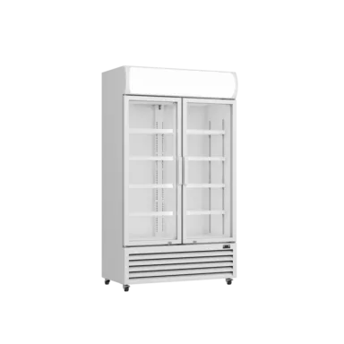 Prodis XD701 White Double Door Tall Shop Display Fridge
