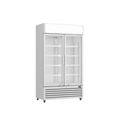 Prodis XD701 White Double Door Tall Shop Display Fridge