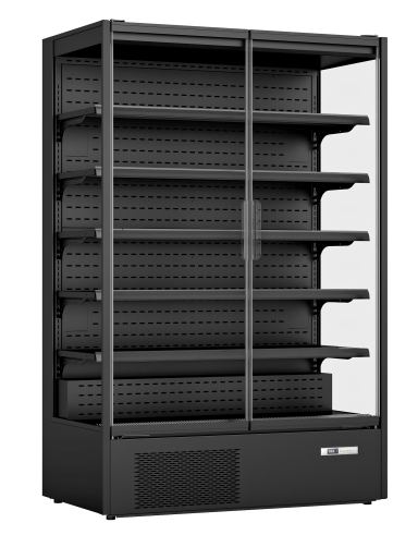 Prodis XMD1250-P-FGD-K Panoramic Frameless Glass Door Multideck – Black