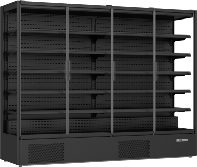 Prodis XMD2500-P-FGD-K Panoramic Frameless Glass Door Multideck – Black